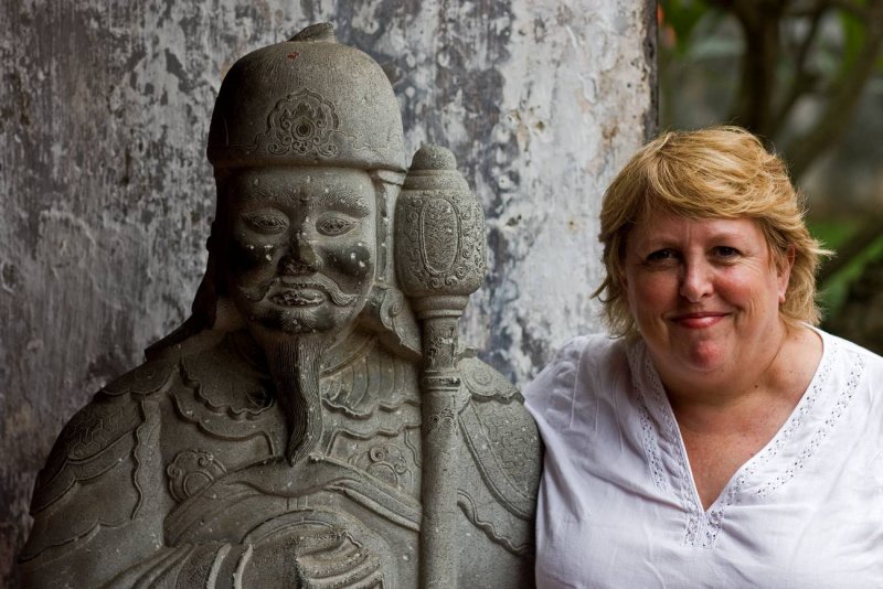 Two eminent scholars at Temple of Literature