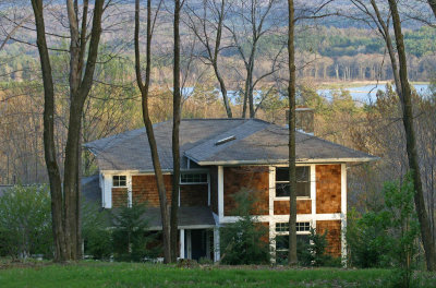 Our much loved house in Penn Run, PA (1999-2008) with view to Yellow Creek S.P. lake