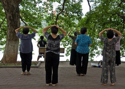 Begin the day with Tai Chi at the lake