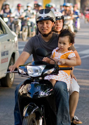 Another young family on a scooter