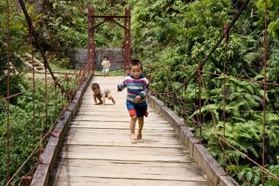 Northern Vietnam -  fearless Hmong kids at play