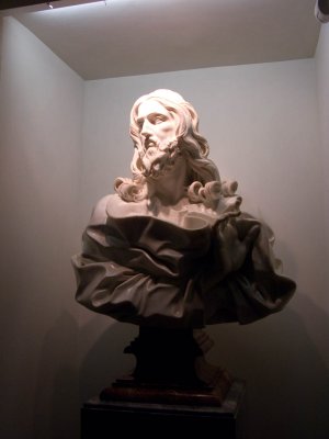 St Sebastian - Bust of Jesus by Bernini