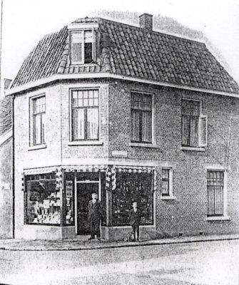 Bernard Leferink bought  and built his new shop and residence