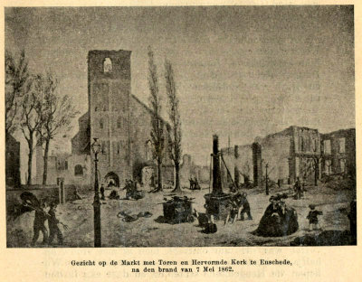 The disastrous fire  that destroyed Enschede on 7 May 1862