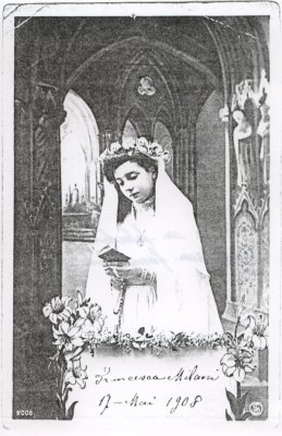 Francisca Milani at her 1st Communion