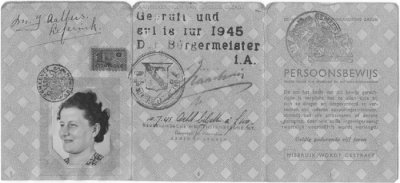 Mum's identity card during the war