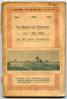 The fire of Enschede commemorated with this book in 1912