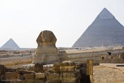 Great pyramid and Sphinx Giza