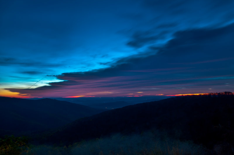 Dawn Looking East from Skyline Drive