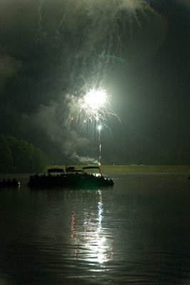 Fireworks on Lake Montclair