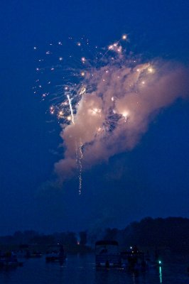 Fireworks on Lake Montclair