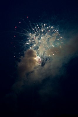 Fireworks on Lake Montclair