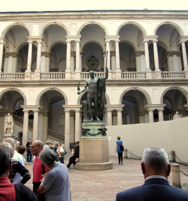 Courtyard of Brera Art Gallery