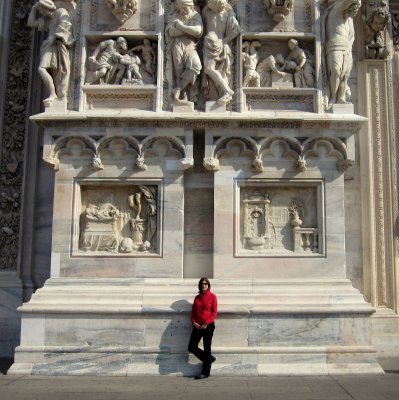 Deb at Duomo of Milan