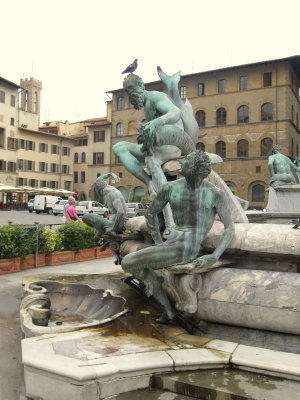 Neptune Fountain Detail Piazza Della Signoria 01