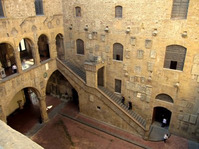 Bargello Courtyard Stairway