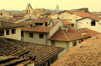 Florence Rooftops from Uffizi 02