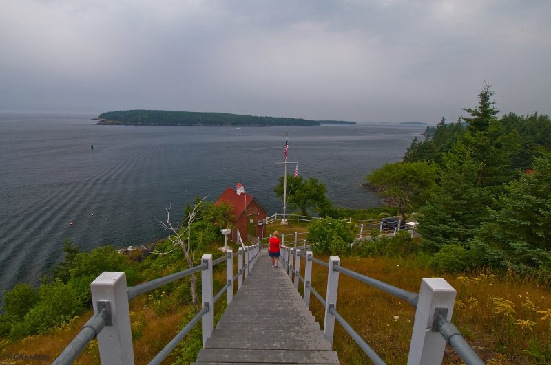 Stairs to Owls Head Light & North Haven Island