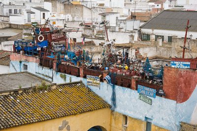 Roof of junk museum