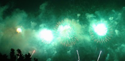 October 1st Fireworks in Victoria Harbour