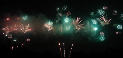 October 1st Fireworks in Victoria Harbour