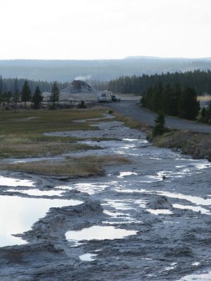 All this hot water is hard on the landscape- somebody should do something to clean it up!