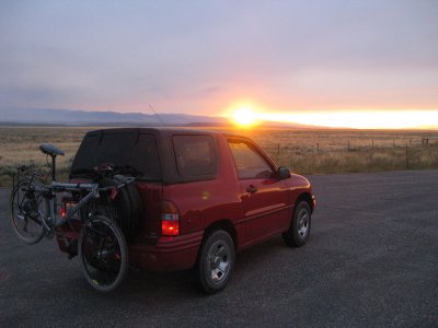 Sunset on the range