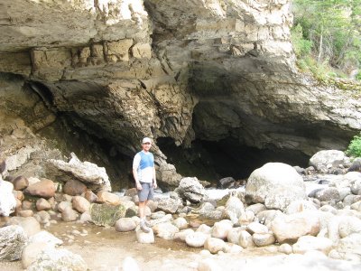 Me at the cave mouth