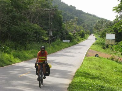 We rode down the quieter, less developed side of the island