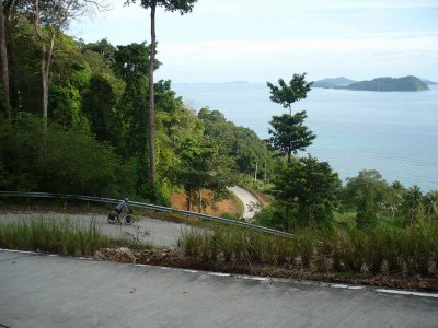 Riding down the hairpin turns