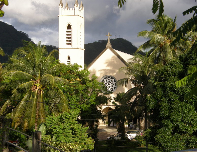 The church in Bel Ombre