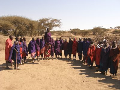 Masai dancing