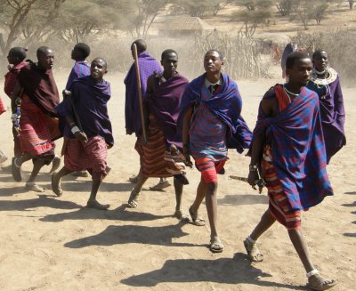 Masai dancing