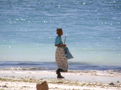 Fishing woman