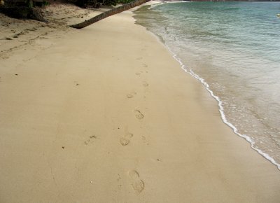 No other footprints than my own...