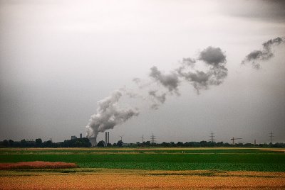 Smoke through the train window