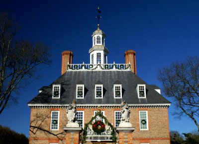 Williamsburg:  Upper floors of Palace decorated for Christmas