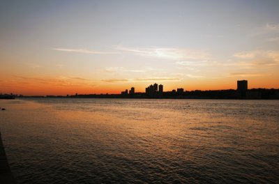 Sunset over the Hudson River (Fall 2009)