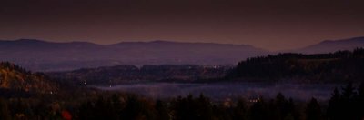 Valley Fog at Dusk