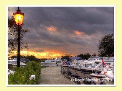 Sunset at Bridge House Marina (HDR) 2