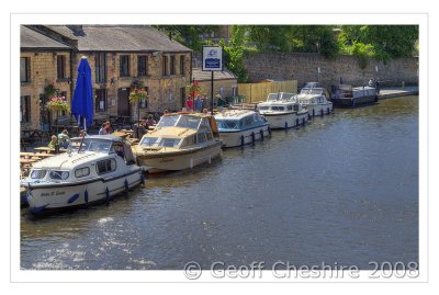 Moored up at The Water Witch (HDR)