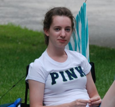 Claire relaxing