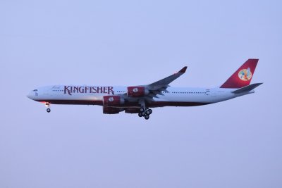 Kingfisher Airbus A340-500 F-WWTL, was supposed to be VT-VJE