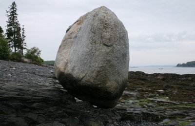 Bar Harbor Balance Rock 