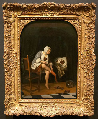 Jan Steen, Woman at her toilet