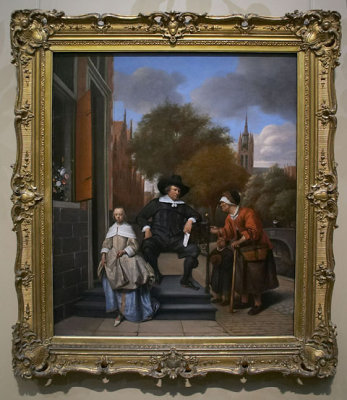 Jan Steen, 'Burgher' of Delft and his daughter