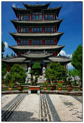 Temple overlooking LiJiang