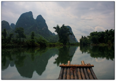 River rafting, Yangshuo style