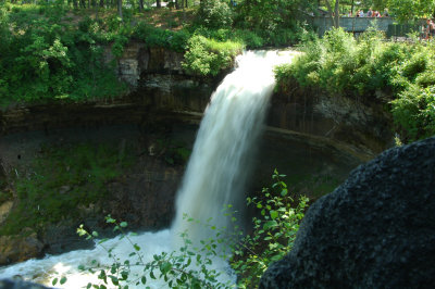 Good flow at Minnehaha Falls