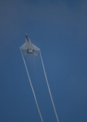 F-15 pulling into the vertical